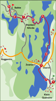 Skizze zum Tourenverlauf Skizze zum Tourenverlauf