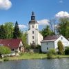 Blick zur Schlosskirche in Mirow
