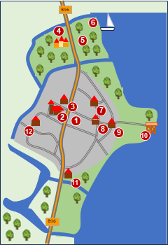 Skizze zum Stadtrundgang