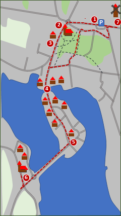 Skizze zum Stadtrundgang