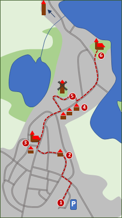 Skizze zum Stadtrundgang