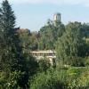 Blick vom Kirchturm zum Wasserturm
